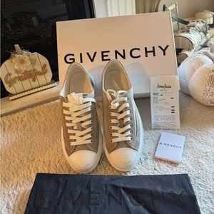 SOLD - Givenchy White Medium Gray Casual Sneakers